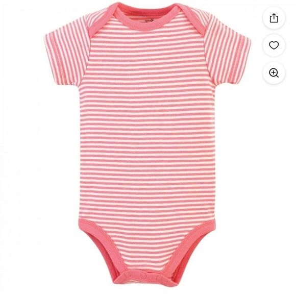 Touched By Nature Organic Cotton 5 Pc Bodysuits Rosebud 9-12 MO NWT - Picture 5 of 16